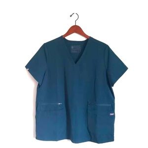 FIGS Accra 6 Pocket Scrub Top Size L